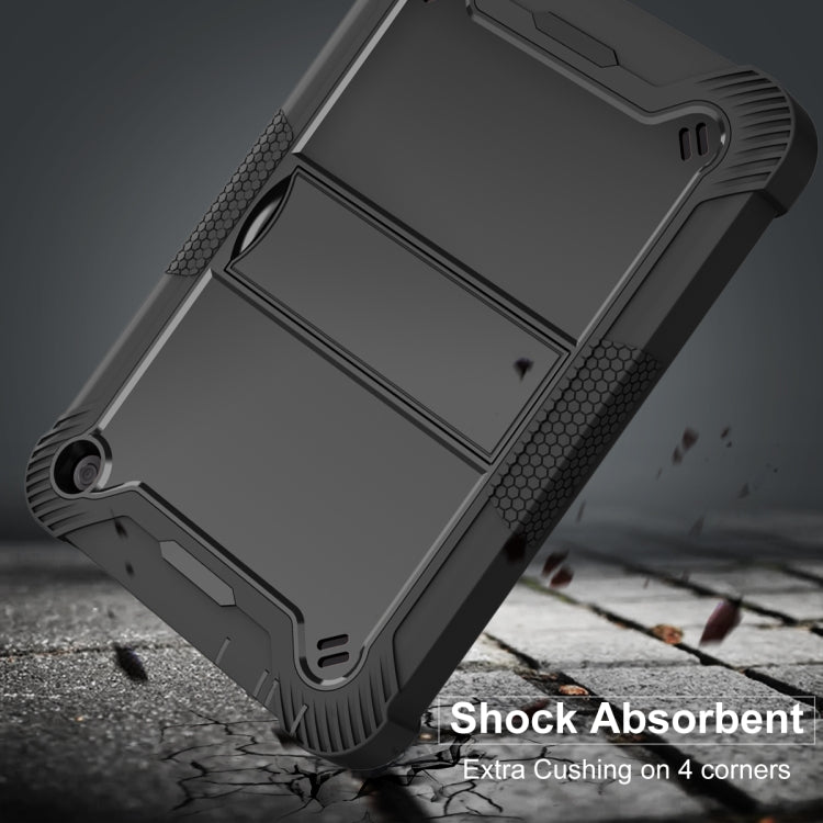 Silicone + PC Holder Shockproof Tablet Case For Amazon Kindle Fire HD 8 2022 / 2020 / HD 8 Plus 2020(Black) - Amazon by PMC TechLife | Online Shopping South Africa | PMC TechLife | Buy Now Pay Later Mobicred