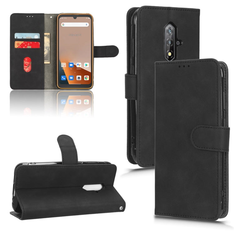 For Blackview BV5200 Skin Feel Magnetic Flip Leather Phone Case(Black) - More Brand by PMC TechLife | Online Shopping South Africa | PMC TechLife