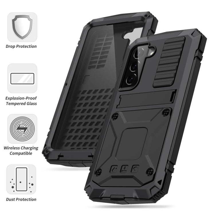 For Samsung Galaxy S23 5G R-JUST Life Waterproof Dustproof Shockproof Phone Case(Black) - Galaxy S23 5G Cases by R-JUST | Online Shopping South Africa | PMC Jewellery