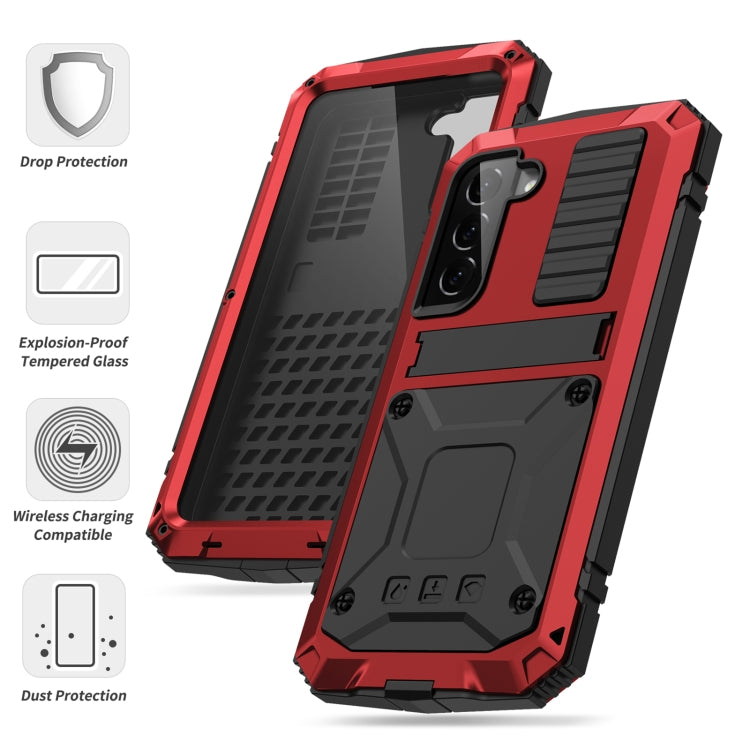 For Samsung Galaxy S23+ 5G R-JUST Life Waterproof Dustproof Shockproof Phone Case(Red) - free shipping - PMC TechLife - Order now!