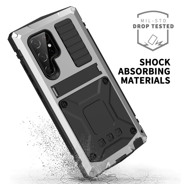 For Samsung Galaxy S23 Ultra 5G R-JUST Life Waterproof Dustproof Shockproof Phone Case(Silver) - Galaxy S23 Ultra 5G Cases by R-JUST | Online Shopping South Africa | PMC Jewellery | Buy Now Pay Later Mobicred