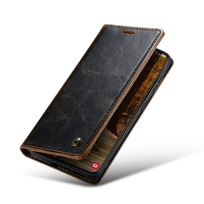 For Samsung Galaxy S23+ 5G CaseMe 003 Crazy Horse Texture Leather Phone Case(Coffee) - Galaxy S23+ 5G Cases by CaseMe | Online Shopping South Africa | PMC Jewellery | Buy Now Pay Later Mobicred