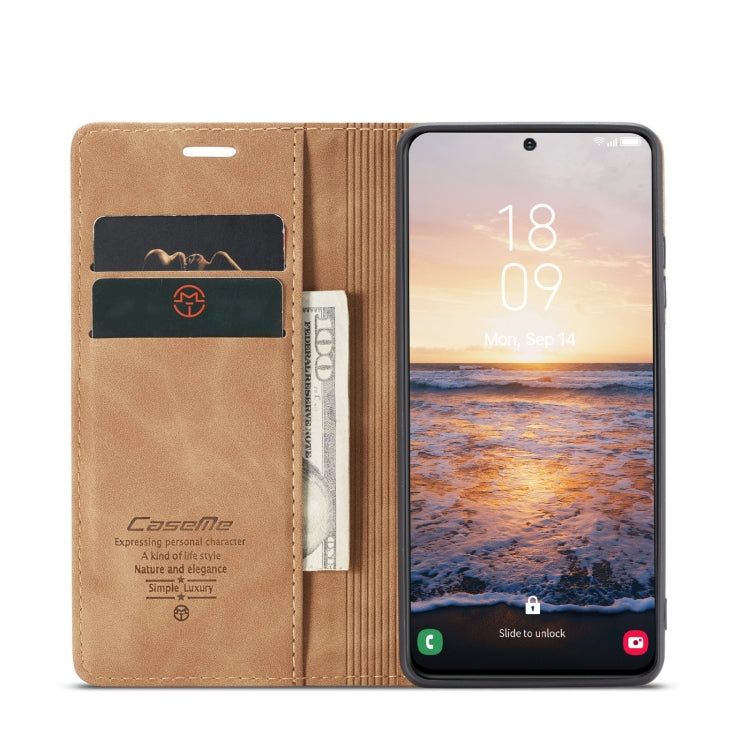 For Samsung Galaxy S23+ 5G CaseMe 013 Multifunctional Horizontal Flip Leather Phone Case(Brown) - Galaxy S23+ 5G Cases by CaseMe | Online Shopping South Africa | PMC Jewellery | Buy Now Pay Later Mobicred