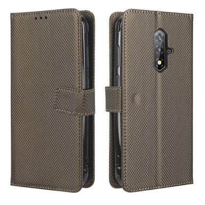 For Blackview BV5200 Diamond Texture Leather Phone Case(Brown) - More Brand by PMC Jewellery | Online Shopping South Africa | PMC Jewellery | Buy Now Pay Later Mobicred