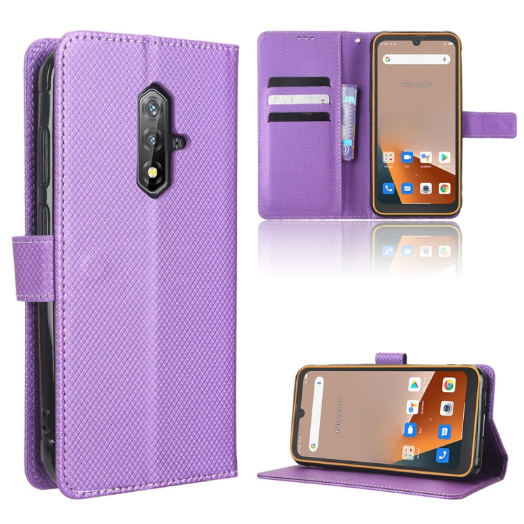 For Blackview BV5200 Diamond Texture Leather Phone Case(Purple) - More Brand by PMC TechLife | Online Shopping South Africa | PMC TechLife | Buy Now Pay Later Mobicred