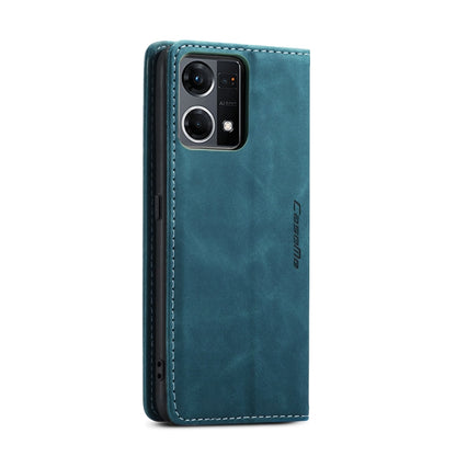 For OPPO Reno7 4G Indonesia/F21 Pro 4G/Reno8 4G CaseMe 013 Multifunctional Horizontal Flip Leather Phone Case(Blue) - OPPO Cases by CaseMe | Online Shopping South Africa | PMC Jewellery | Buy Now Pay Later Mobicred