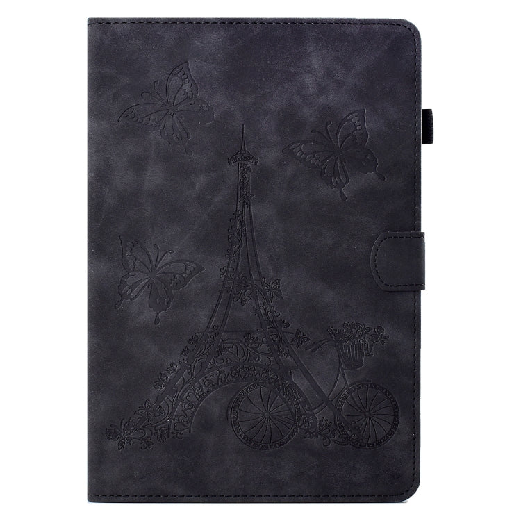 For 8 inch Tablets Tower Embossed Leather Tablet Case(Black) - Others by PMC TechLife | Online Shopping South Africa | PMC TechLife | Buy Now Pay Later Mobicred