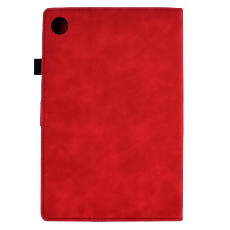 For Huawei MatePad T 10s Tower Embossed Leather Tablet Case(Red) - Huawei by PMC TechLife | Online Shopping South Africa | PMC TechLife | Buy Now Pay Later Mobicred