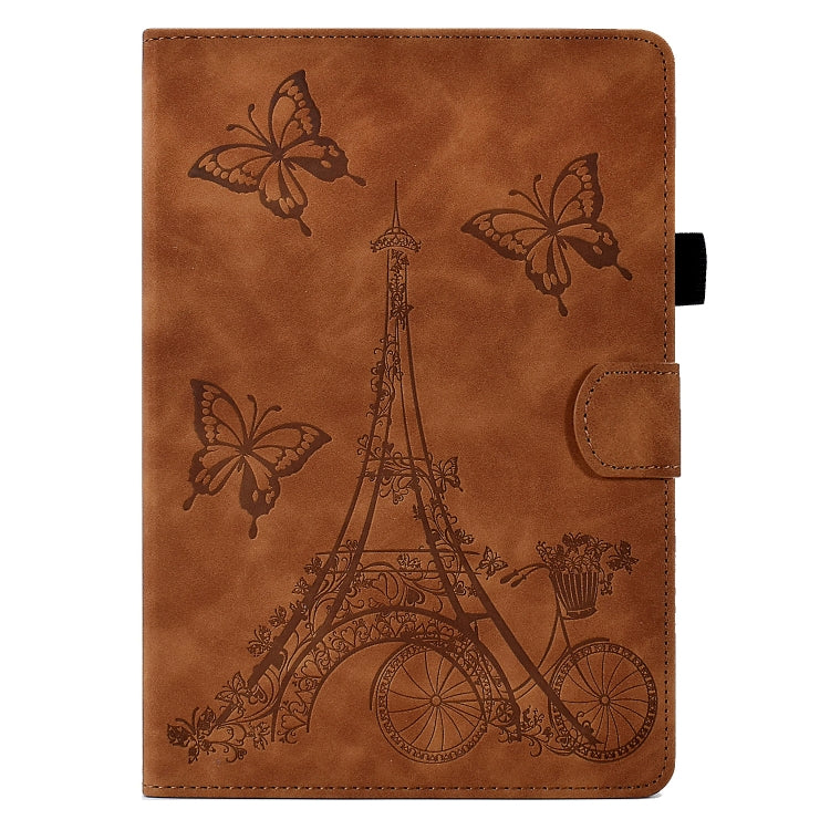 For Amazon Kindle Paperwhite 5 Tower Embossed Leather Smart Tablet Case(Brown) - Amazon by PMC TechLife | Online Shopping South Africa | PMC TechLife | Buy Now Pay Later Mobicred