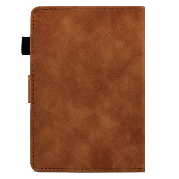 For Amazon Kindle Paperwhite 5 Tower Embossed Leather Smart Tablet Case(Brown) - Amazon by PMC TechLife | Online Shopping South Africa | PMC TechLife | Buy Now Pay Later Mobicred