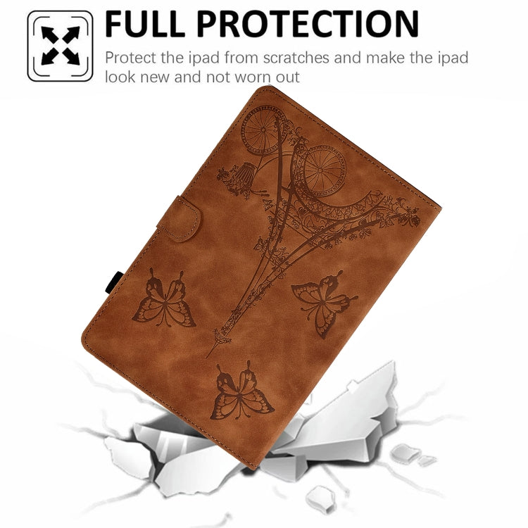 For Amazon Kindle Lite 2022 Tower Embossed Leather Smart Tablet Case(Brown) - free shipping - PMC TechLife - Order now!
