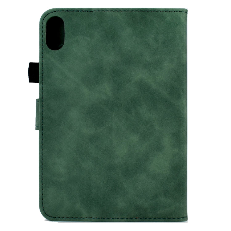 For Lenovo Tab P11 Tower Embossed Leather Smart Tablet Case(Green) - Lenovo by PMC TechLife | Online Shopping South Africa | PMC TechLife | Buy Now Pay Later Mobicred