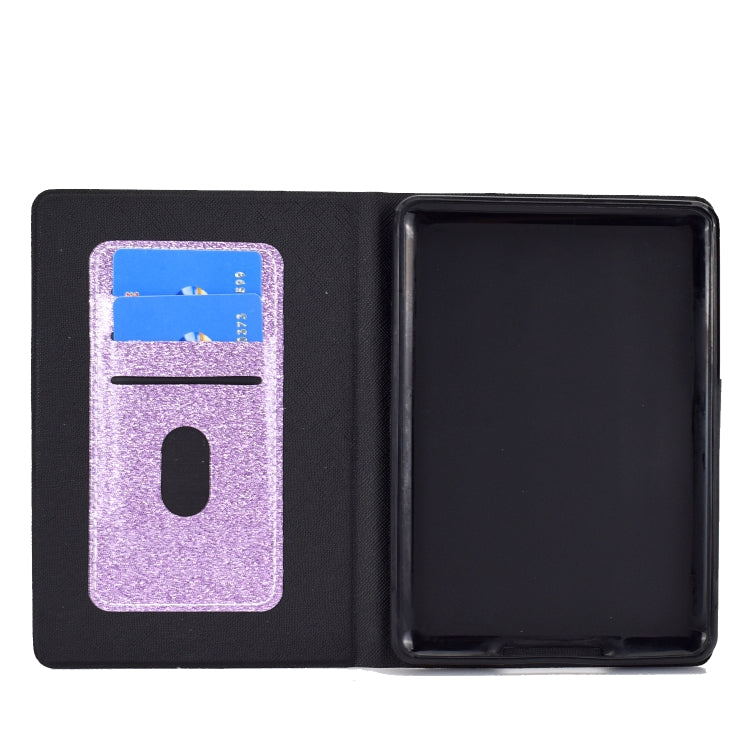 For Amazon Kindle Youth Version 2022 Varnish Glitter Powder Smart Leather Tablet Case(Purple) - Amazon by PMC TechLife | Online Shopping South Africa | PMC TechLife | Buy Now Pay Later Mobicred
