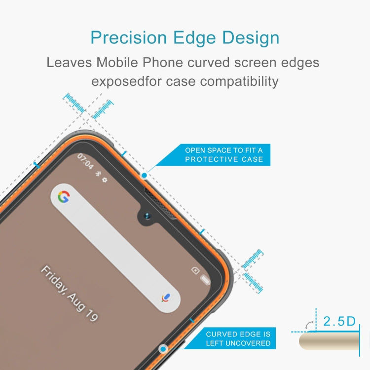 For Blackview BV5200 Pro 50pcs 0.26mm 9H 2.5D Tempered Glass Film - For Blackview by PMC TechLife | Online Shopping South Africa | PMC TechLife