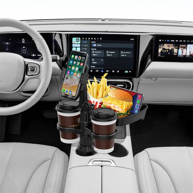 B10 Car Drink Water Cup Mobile Phone Holder 360 Degree Rotating Dinner Plate(Green) - Car Drink Holders by PMC TechLife | Online Shopping South Africa | PMC TechLife | Buy Now Pay Later Mobicred