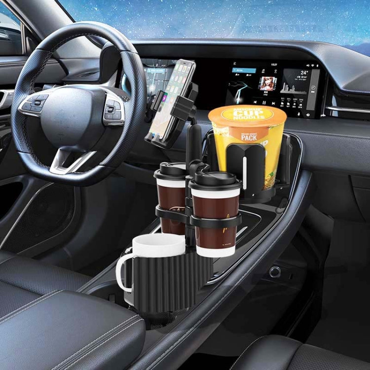 A04 Car Drink Water Cup Mobile Phone Holder(Grey) - Car Drink Holders by PMC TechLife | Online Shopping South Africa | PMC TechLife | Buy Now Pay Later Mobicred