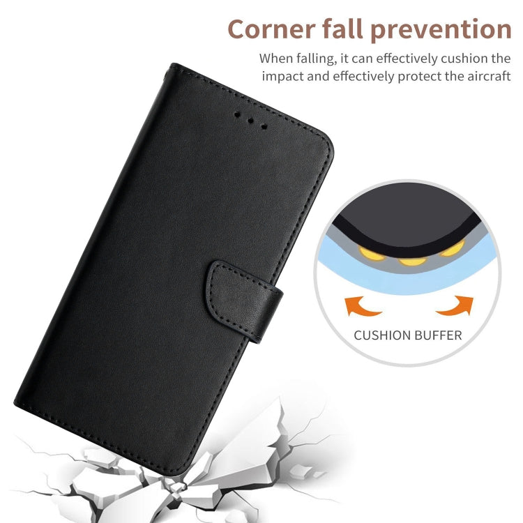 For Honor 80 SE HT02 Genuine Leather Fingerprint-proof Flip Phone Case(Black) - Honor Cases by PMC TechLife | Online Shopping South Africa | PMC TechLife | Buy Now Pay Later Mobicred