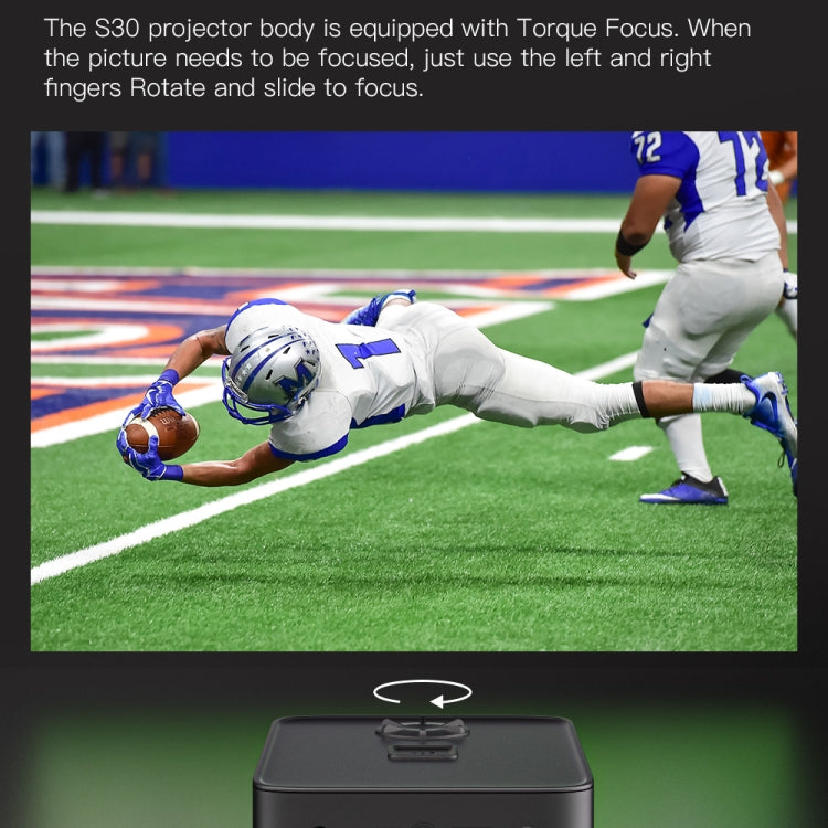 S30 Android System HD Portable WiFi Mobile Projector, Plug Type:UK Plug(White) - Mini Projector by PMC TechLife | Online Shopping South Africa | PMC TechLife | Buy Now Pay Later Mobicred