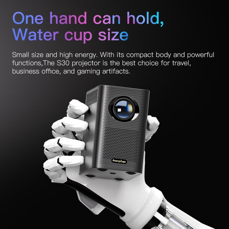 S30 Android System HD Portable WiFi Mobile Projector, Plug Type:UK Plug(Black) - Mini Projector by PMC TechLife | Online Shopping South Africa | PMC TechLife | Buy Now Pay Later Mobicred