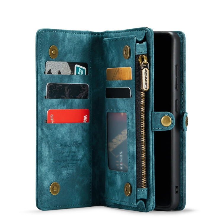 For Galaxy A71 4G CaseMe-008 Detachable Multifunctional Horizontal Flip Leather Case with Card Slot & Holder & Zipper Wallet & Photo Frame(Blue) - Galaxy Phone Cases by CaseMe | Online Shopping South Africa | PMC Jewellery | Buy Now Pay Later Mobicred