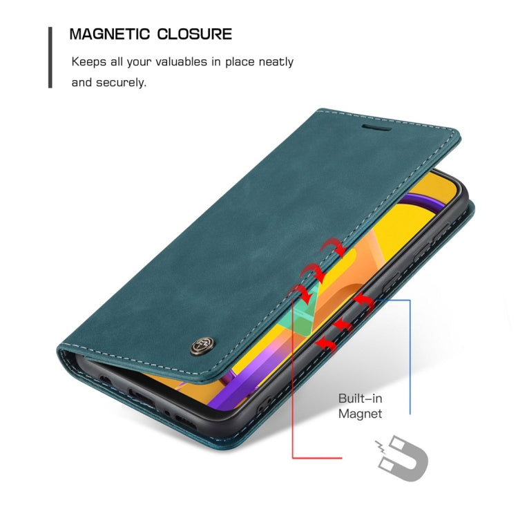 For Galaxy M30S / M21 CaseMe-013 Multifunctional Horizontal Flip Leather Case with Card Slot & Holder & Wallet(Blue) - Galaxy Phone Cases by CaseMe | Online Shopping South Africa | PMC Jewellery | Buy Now Pay Later Mobicred