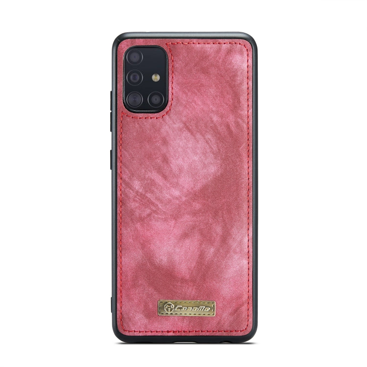 For Samsung Galaxy A51 CaseMe-008 Detachable Multifunctional Flip Leather Phone Case(Red) - free shipping - PMC Jewellery - Order now!