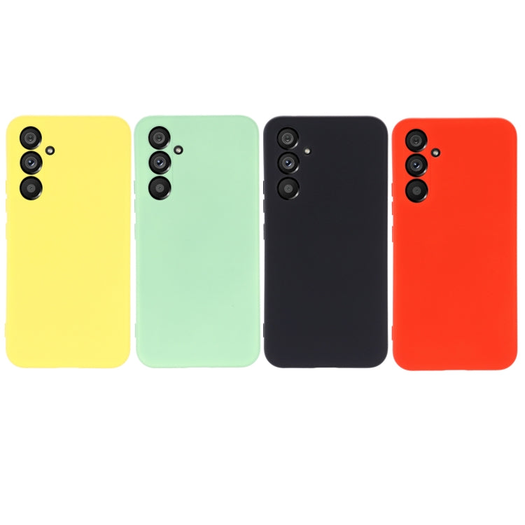 For Samsung Galaxy A54 5G Color Liquid Silicone Phone Case(Yellow) - Galaxy Phone Cases by PMC Jewellery | Online Shopping South Africa | PMC Jewellery