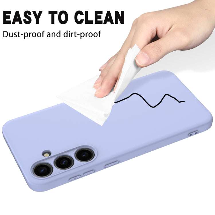 For Samsung Galaxy S24 5G Color Liquid Silicone Phone Case(Purple) - Galaxy S24 5G Cases by PMC TechLife | Online Shopping South Africa | PMC TechLife
