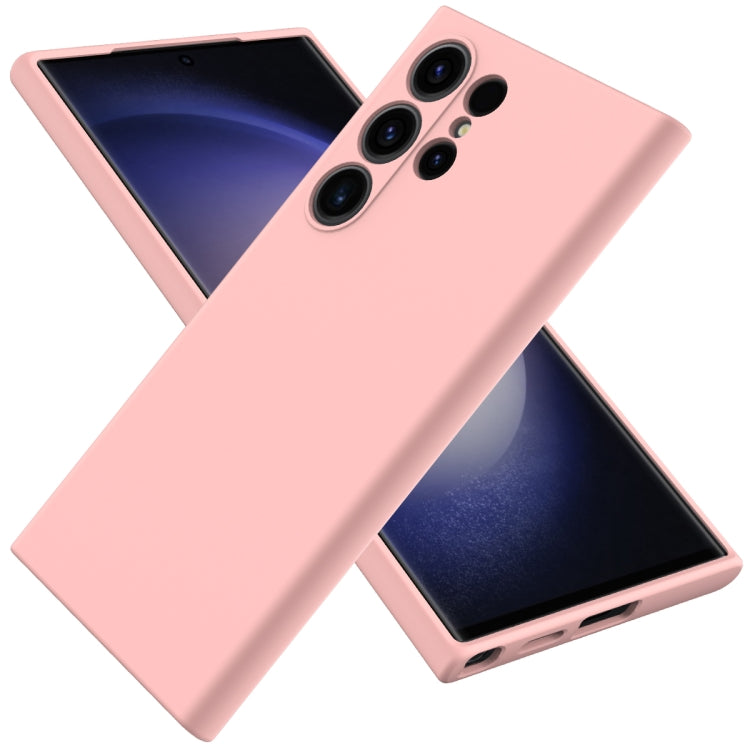 For Samsung Galaxy S24 Ultra 5G Solid Color Liquid Silicone Dropproof Full Coverage Phone Case(Pink) - free shipping - PMC TechLife - Order now!