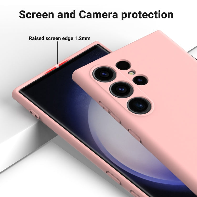For Samsung Galaxy S24 Ultra 5G Solid Color Liquid Silicone Dropproof Full Coverage Phone Case(Pink) - free shipping - PMC TechLife - Order now!