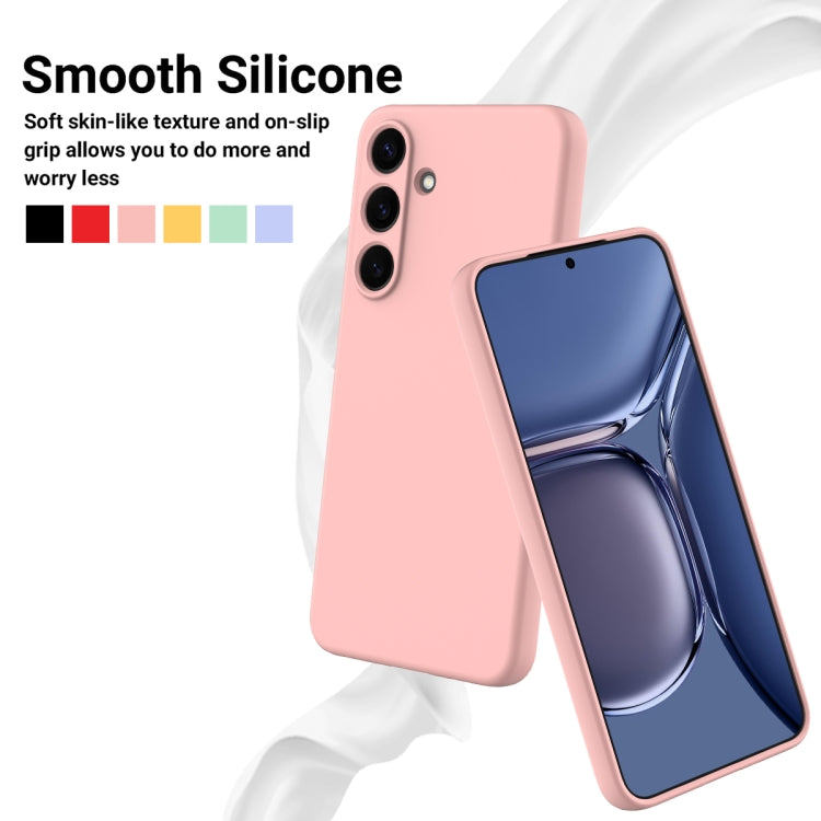 For Samsung Galaxy S25+ 5G Color Liquid Silicone Phone Case(Pink) - Galaxy S25+ 5G Cases by PMC Jewellery | Online Shopping South Africa | PMC Jewellery | Buy Now Pay Later Mobicred