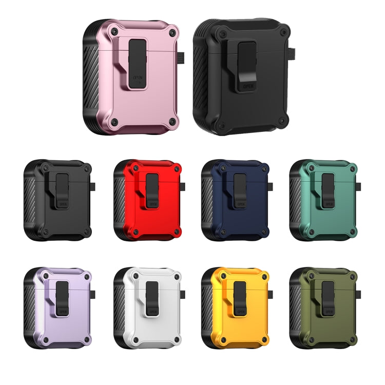 For AirPods 1 / 2 Eagle Shockproof Earphone Protective Case with Switch(White) - For AirPods 1/2 by PMC Jewellery | Online Shopping South Africa | PMC Jewellery | Buy Now Pay Later Mobicred