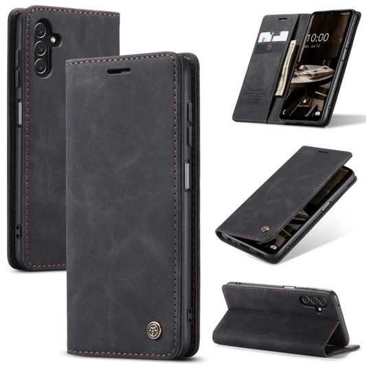 For Samsung Galaxy A14 5G CaseMe 013 Multifunctional Horizontal Flip Leather Phone Case(Black) - Galaxy Phone Cases by CaseMe | Online Shopping South Africa | PMC Jewellery | Buy Now Pay Later Mobicred