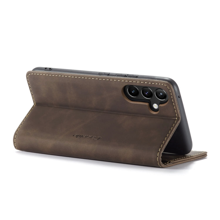 For Samsung Galaxy A54 CaseMe 013 Multifunctional Horizontal Flip Leather Phone Case(Coffee) - free shipping - PMC Jewellery - Order now!