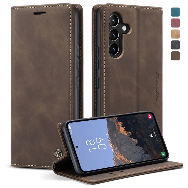 For Samsung Galaxy A54 CaseMe 013 Multifunctional Horizontal Flip Leather Phone Case(Coffee) - free shipping - PMC Jewellery - Order now!