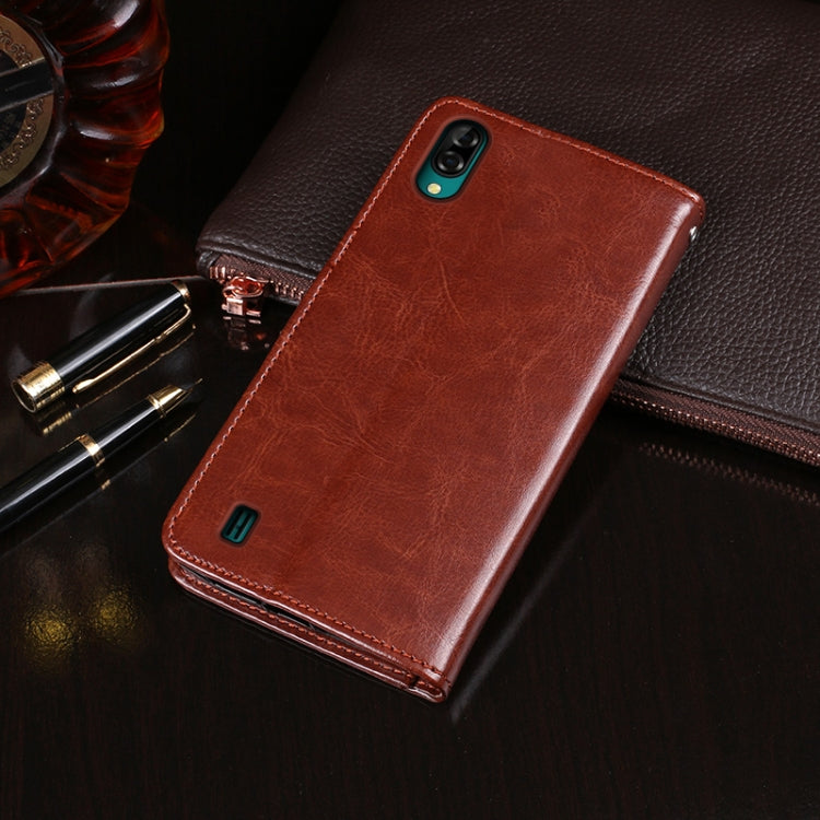 For Blackview A60 idewei Crazy Horse Texture Horizontal Flip Leather Case with Holder & Card Slots & Wallet(Black) - More Brand by idewei | Online Shopping South Africa | PMC TechLife | Buy Now Pay Later Mobicred