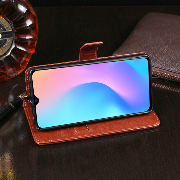 For Blackview A60 Pro idewei Crazy Horse Texture Horizontal Flip Leather Case with Holder & Card Slots & Wallet(Dark Blue) - free shipping - PMC TechLife - Order now!