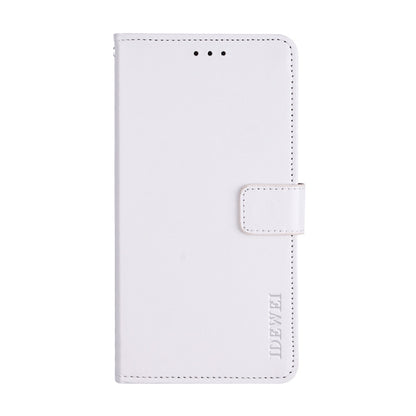 For Blackview A60 Pro idewei Crazy Horse Texture Horizontal Flip Leather Case with Holder & Card Slots & Wallet(White) - More Brand by idewei | Online Shopping South Africa | PMC Jewellery | Buy Now Pay Later Mobicred