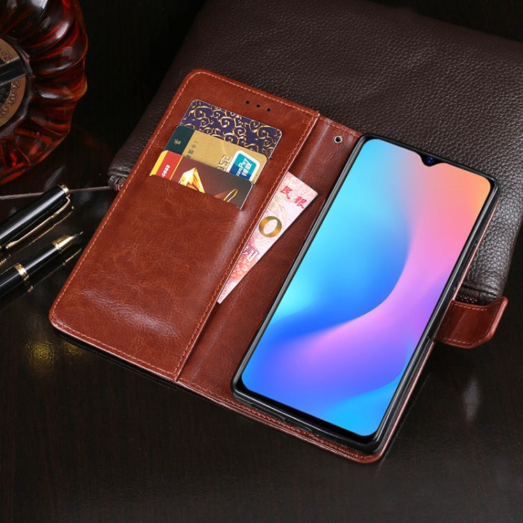 For Blackview A60 Pro idewei Crazy Horse Texture Horizontal Flip Leather Case with Holder & Card Slots & Wallet(White) - More Brand by idewei | Online Shopping South Africa | PMC TechLife | Buy Now Pay Later Mobicred