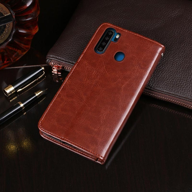 For Blackview A80 Pro idewei Crazy Horse Texture Horizontal Flip Leather Case with Holder & Card Slots & Wallet(Black) - More Brand by idewei | Online Shopping South Africa | PMC TechLife | Buy Now Pay Later Mobicred