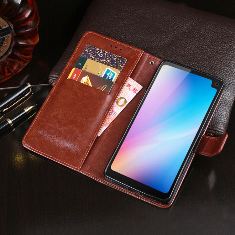 For Blackview BV6100 idewei Crazy Horse Texture Horizontal Flip Leather Case with Holder & Card Slots & Wallet(White) - More Brand by idewei | Online Shopping South Africa | PMC TechLife | Buy Now Pay Later Mobicred