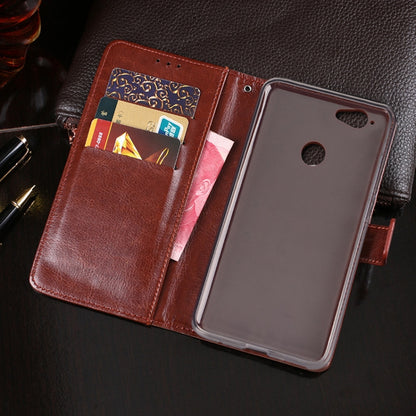 For Blackview R7 idewei Crazy Horse Texture Horizontal Flip Leather Case with Holder & Card Slots & Wallet(Brown) - More Brand by idewei | Online Shopping South Africa | PMC Jewellery | Buy Now Pay Later Mobicred