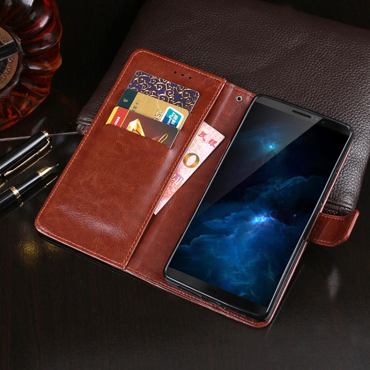 For Cubot J5 idewei Crazy Horse Texture Horizontal Flip Leather Case with Holder & Card Slots & Wallet(Dark Blue) - More Brand by idewei | Online Shopping South Africa | PMC Jewellery | Buy Now Pay Later Mobicred