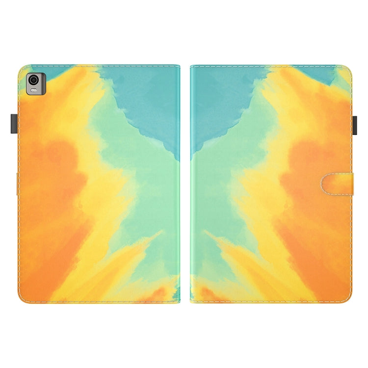 For Nokia T21 Watercolor Pattern Flip Leather Tablet Case(Autumn Leaves) - free shipping - PMC TechLife - Order now!