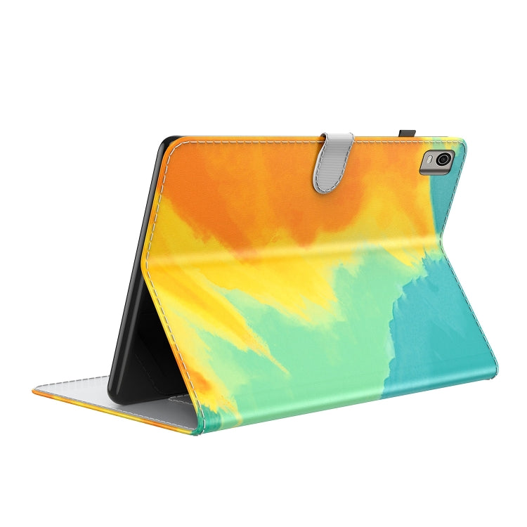 For Nokia T21 Watercolor Pattern Flip Leather Tablet Case(Autumn Leaves) - free shipping - PMC TechLife - Order now!
