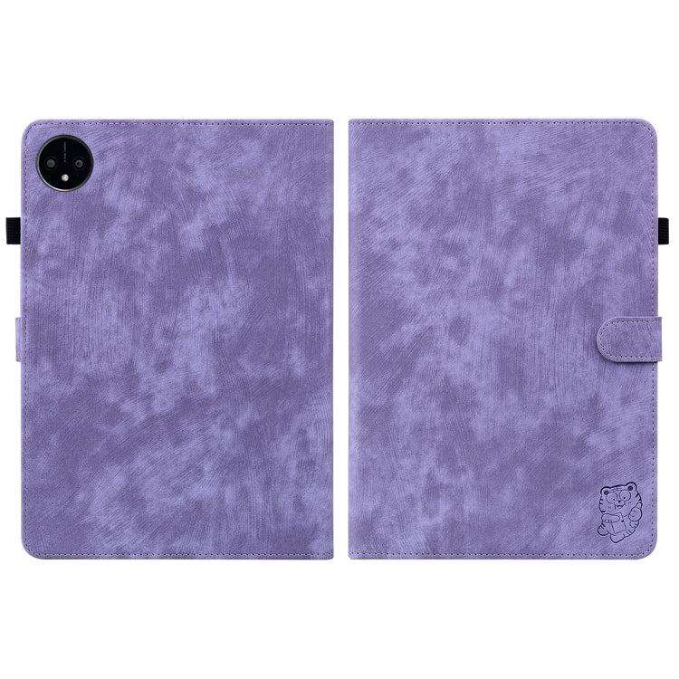 For Huawei MatePad Pro 11 2022 Tiger Pattern Flip Leather Tablet Case(Purple) - Huawei by PMC TechLife | Online Shopping South Africa | PMC TechLife | Buy Now Pay Later Mobicred