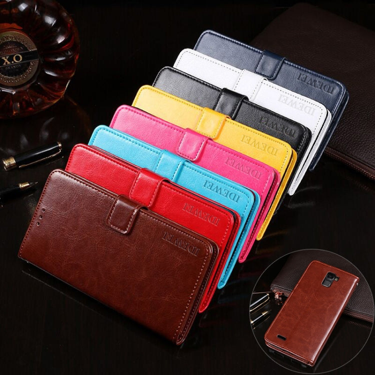 For Oukitel K5000 idewei  Crazy Horse Texture Horizontal Flip Leather Case with Holder & Card Slots & Wallet(Brown) - free shipping - PMC Jewellery - Order now!