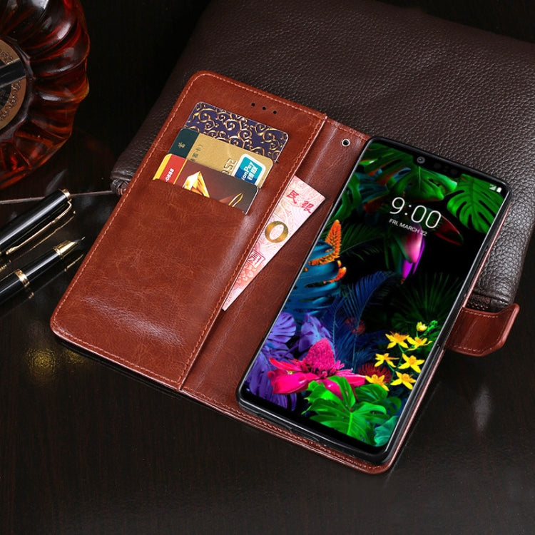 For LG G8 ThinQ idewei Crazy Horse Texture Horizontal Flip Leather Case with Holder & Card Slots & Wallet(Red) - LG by idewei | Online Shopping South Africa | PMC Jewellery | Buy Now Pay Later Mobicred