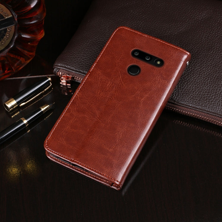 For LG G8 ThinQ idewei Crazy Horse Texture Horizontal Flip Leather Case with Holder & Card Slots & Wallet(Brown) - LG Cases by idewei | Online Shopping South Africa | PMC Jewellery | Buy Now Pay Later Mobicred