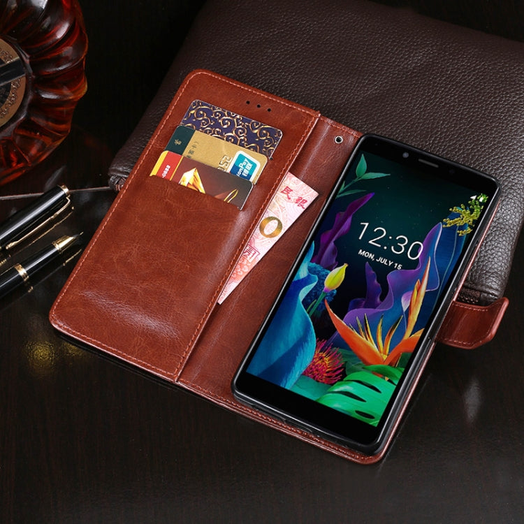 For LG K20 (2019) idewei Crazy Horse Texture Horizontal Flip Leather Case with Holder & Card Slots & Wallet(Red) - LG by idewei | Online Shopping South Africa | PMC Jewellery | Buy Now Pay Later Mobicred